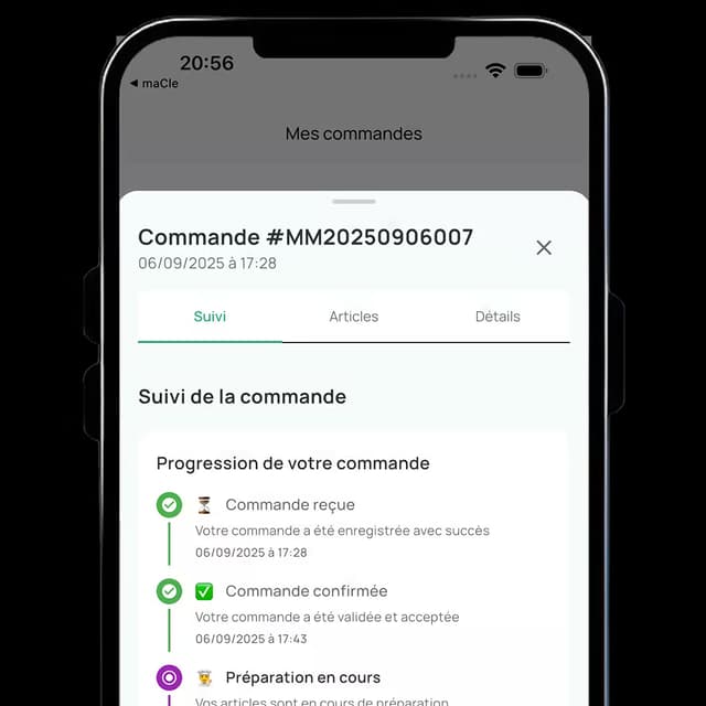 Application mobile Missou - téléchargement gratuit pour commander légumes frais Côte d'Ivoire
